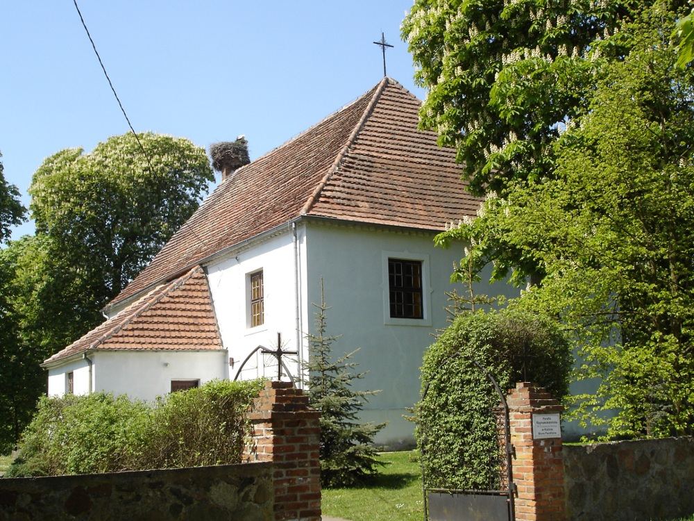 Kościół ewangelicki, ob. rzymskokatolicki parafialny pw. Przemienienia Pańskiego, Kolin