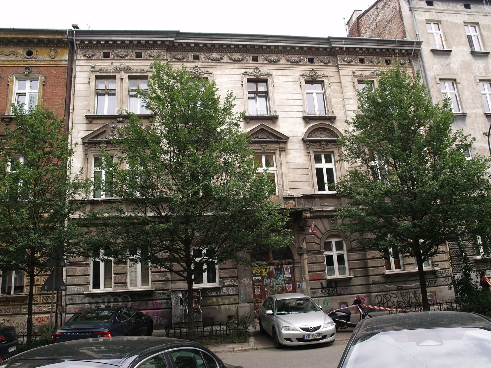 Elewacja frontowa kamienicy, Kraków