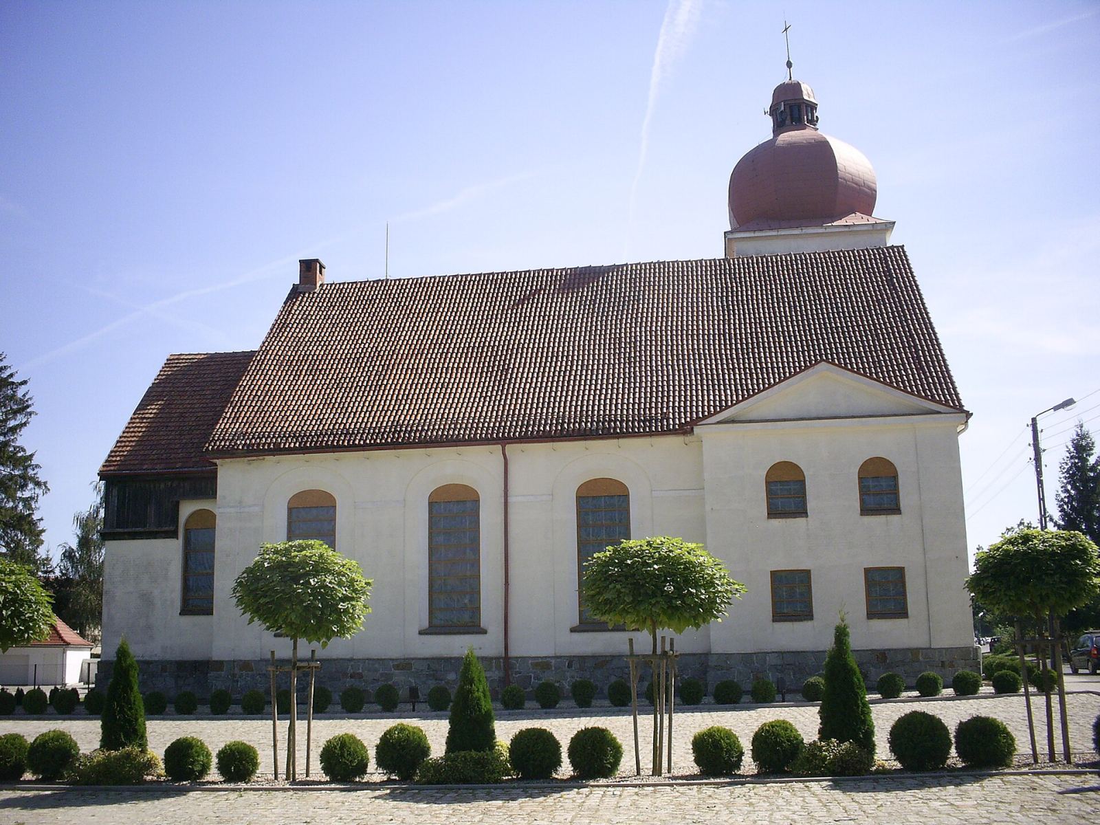 Kościół ewangelicki, ob. rzymskokatolicki parafialny pw. Narodzenia Najświętszej Marii Panny, Smolec