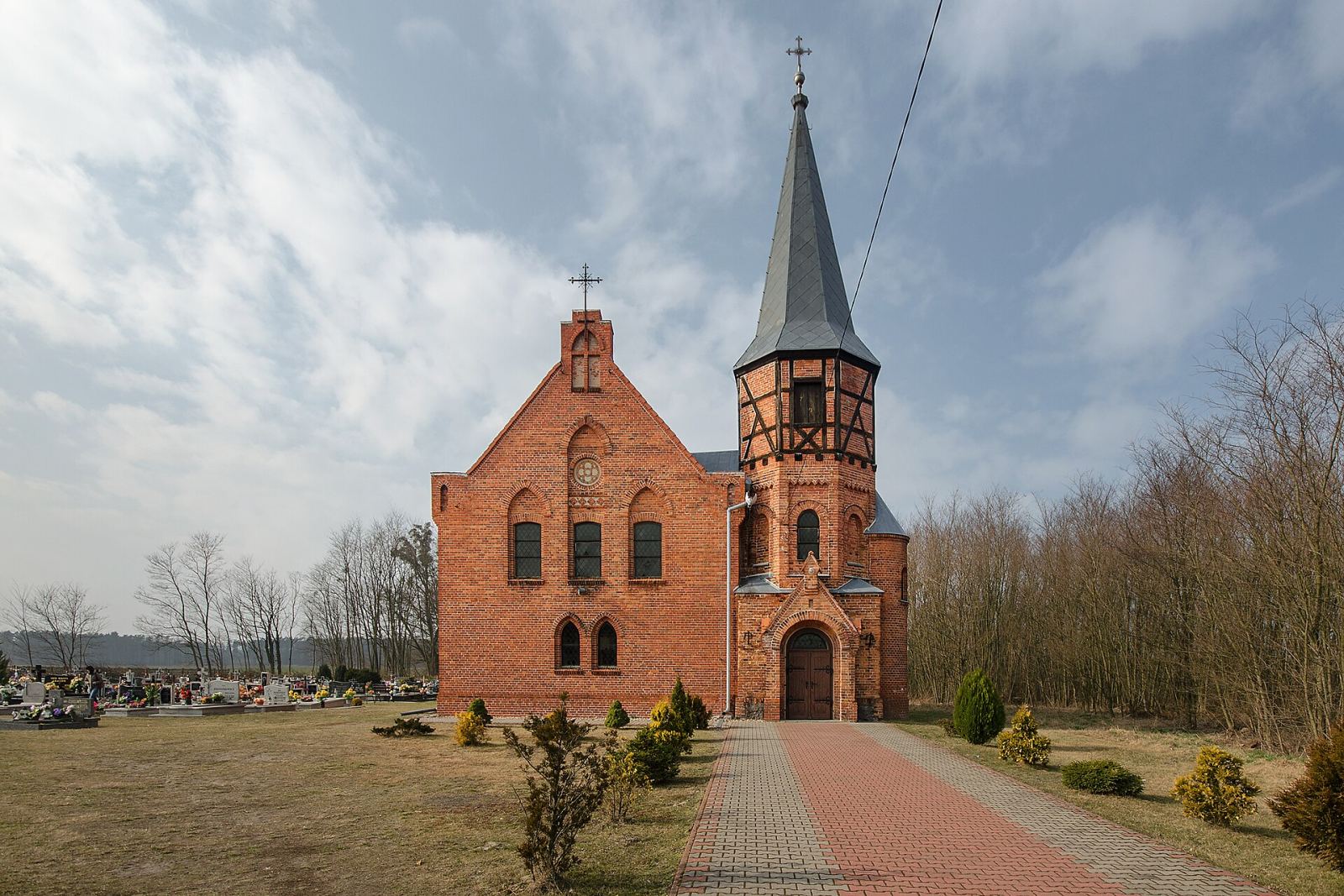 Kościół ewangelicki, ob. kaplica cmentarna, Szczodrów