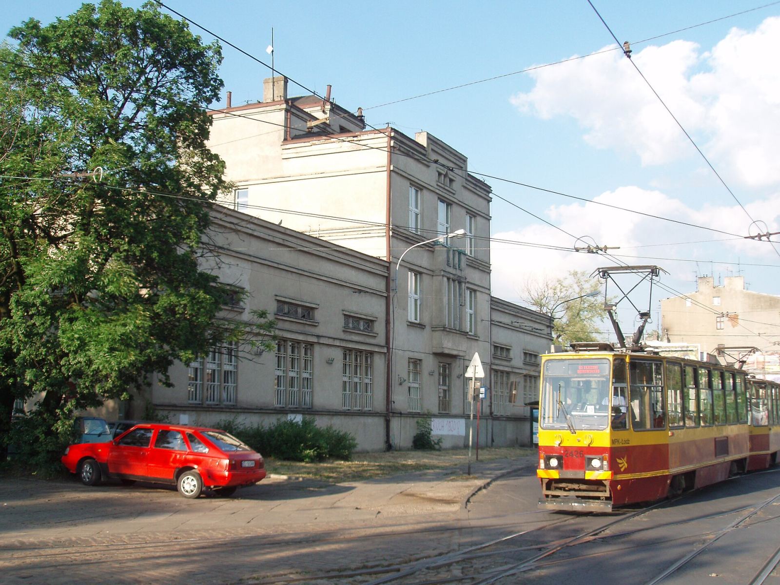 Budynek administracyjno-biurowy z portiernią d. zajezdni tramwajowej "Dąbrowskiego", Łódź