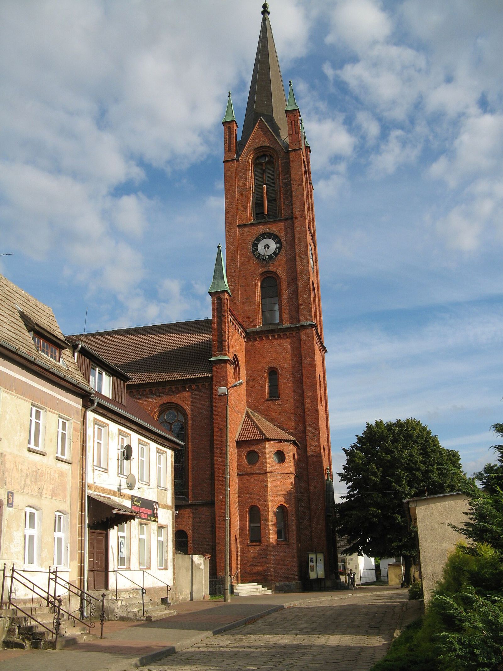 Kościół ewangelicki, ob. rzymskokatolicki parafialny pw. św. Stefana, Barwice