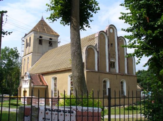 Kościół ewangelicki, ob. rzymskokatolicki parafialny pw. św. Andrzeja Boboli, Rydzewo