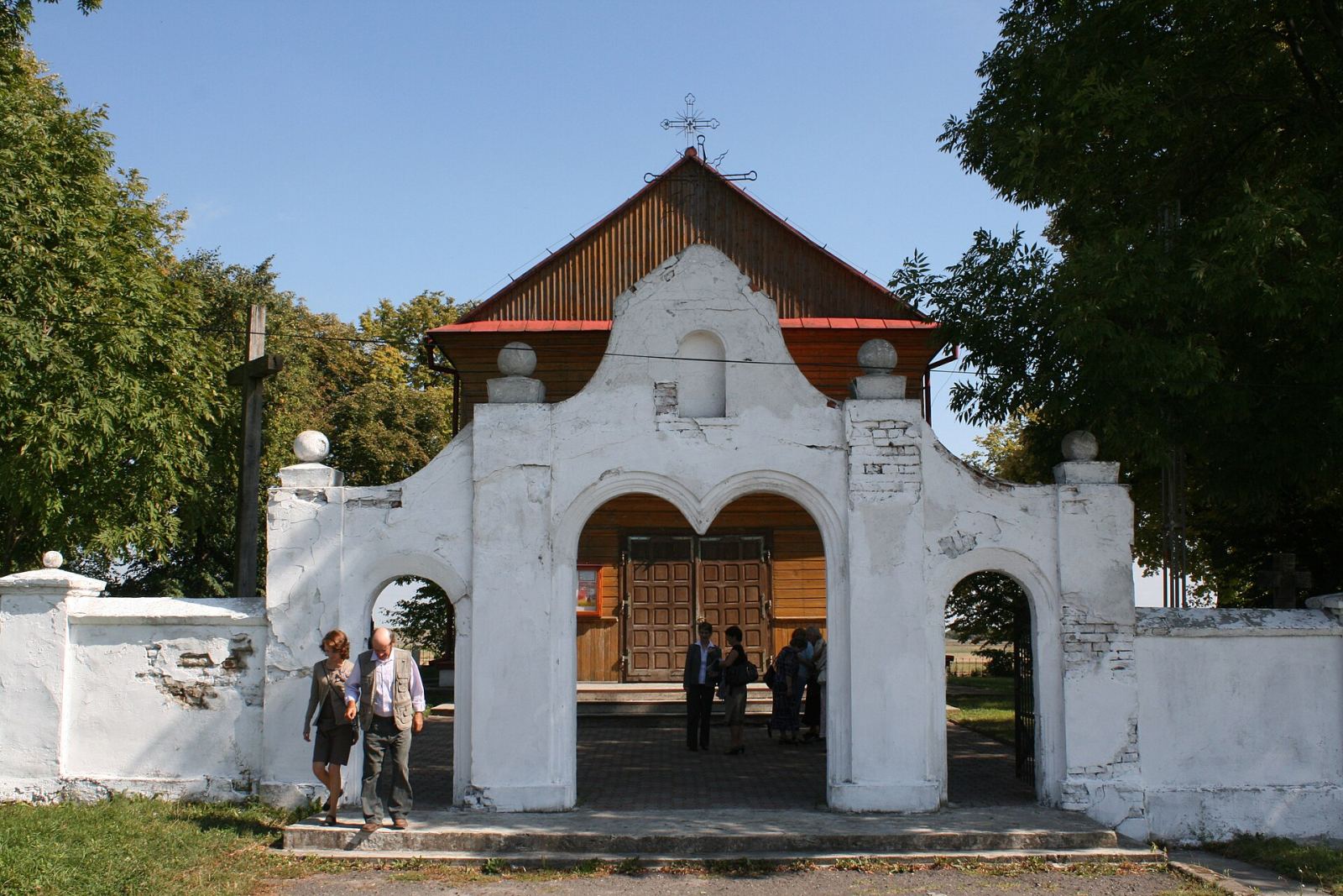 Ogrodzenie z bramką, Dub