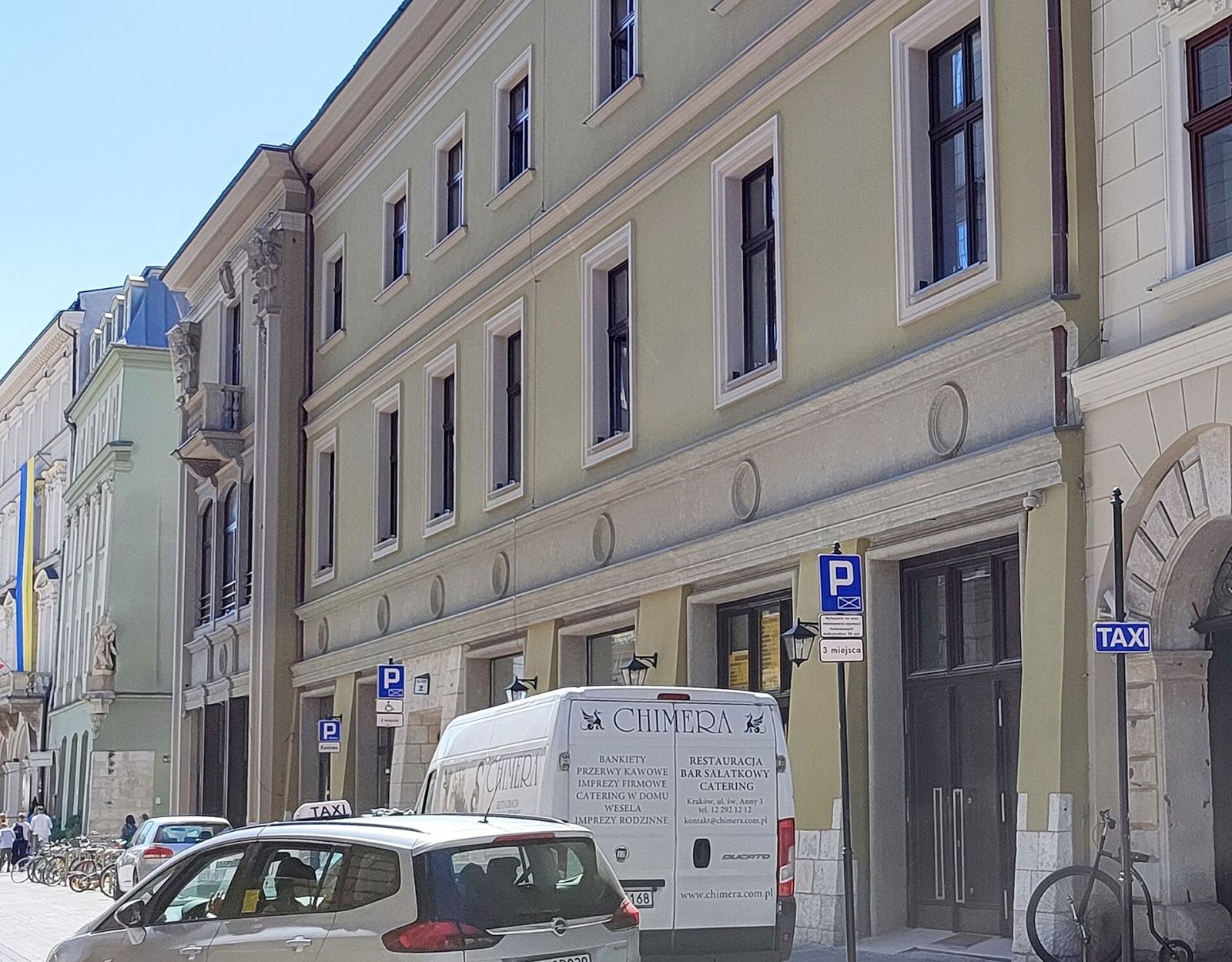 Elewacja frontowa tzw. kamienicy Czeczotki, Kraków
