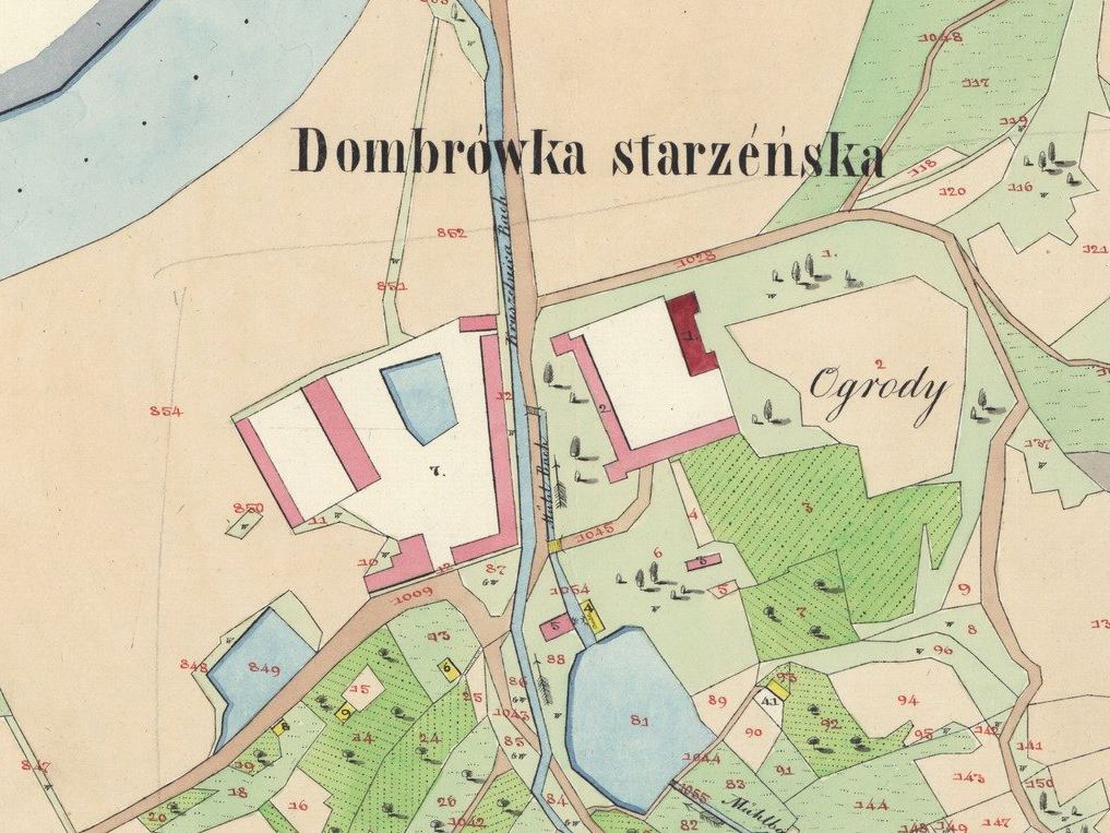 Zespół zamkowy, Dąbrówka Starzeńska
