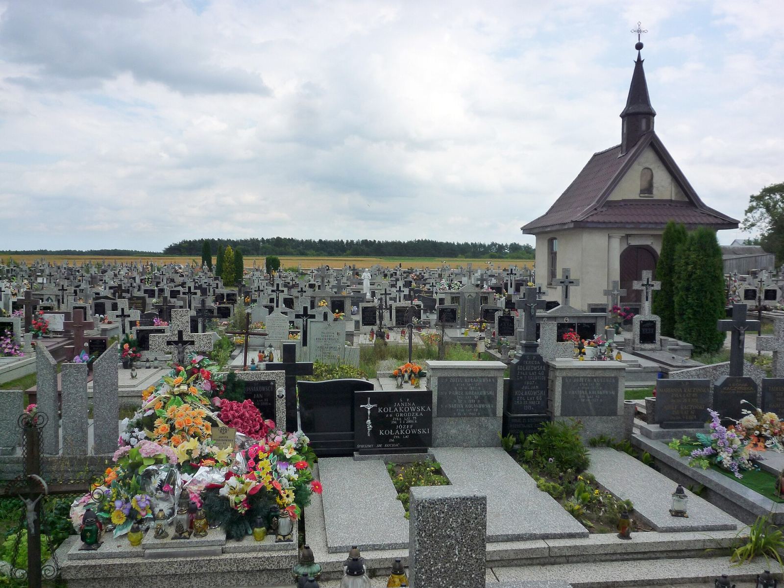 Fragment cmentarza rzymskokatolickiego, Kołaki Kościelne