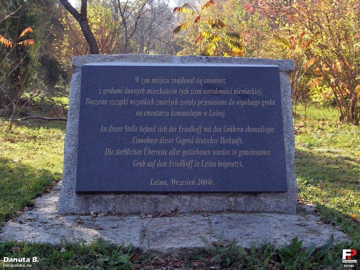 Przykościelny cmentarz ewangelicki, Leśna