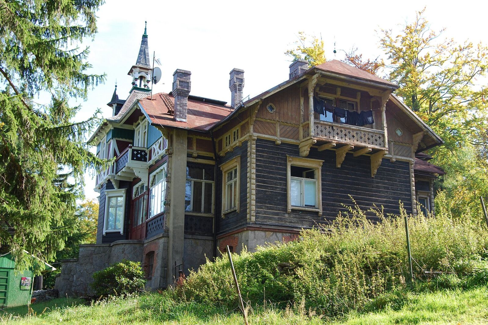 Willa, ob. muzeum minerałów, Szklarska Poręba